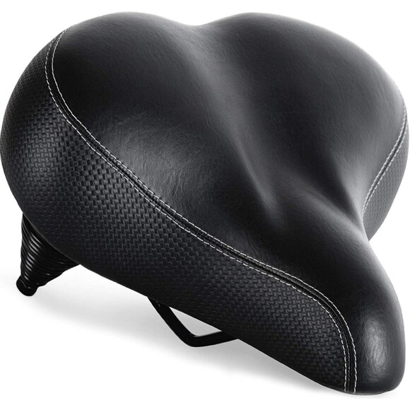 Bikeroo Extra Wide Replacement Saddle Seat Bike Indoor Outdoor Bicycles w Cover - Picture 1 of 13